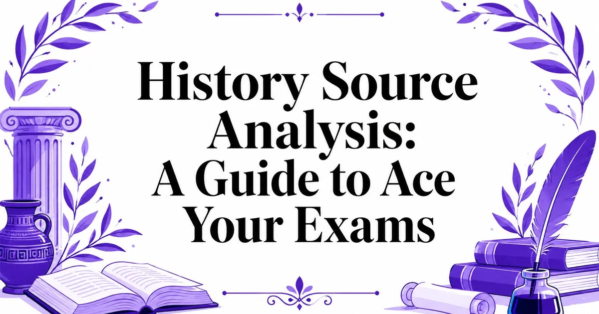 Illustration for History Source Analysis: A Guide to Ace Your Exams