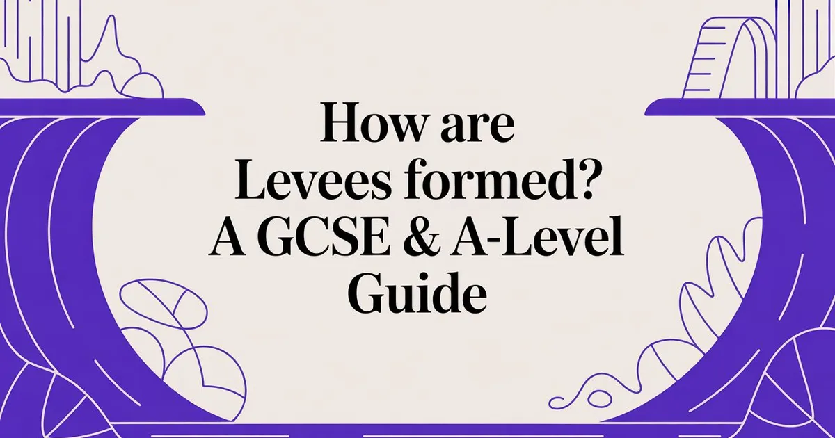 Illustration for How Are Levees Formed? A GCSE & A-Level Guide