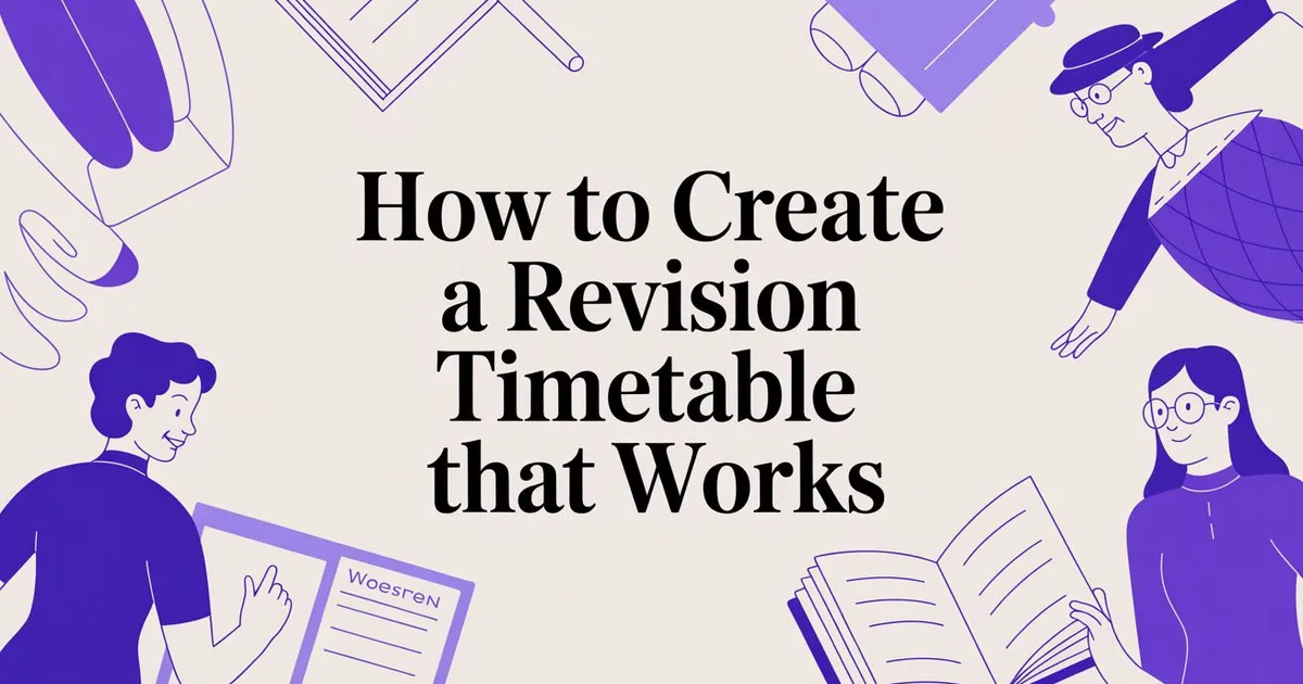 Illustration for How to Create a Revision Timetable That Actually Works