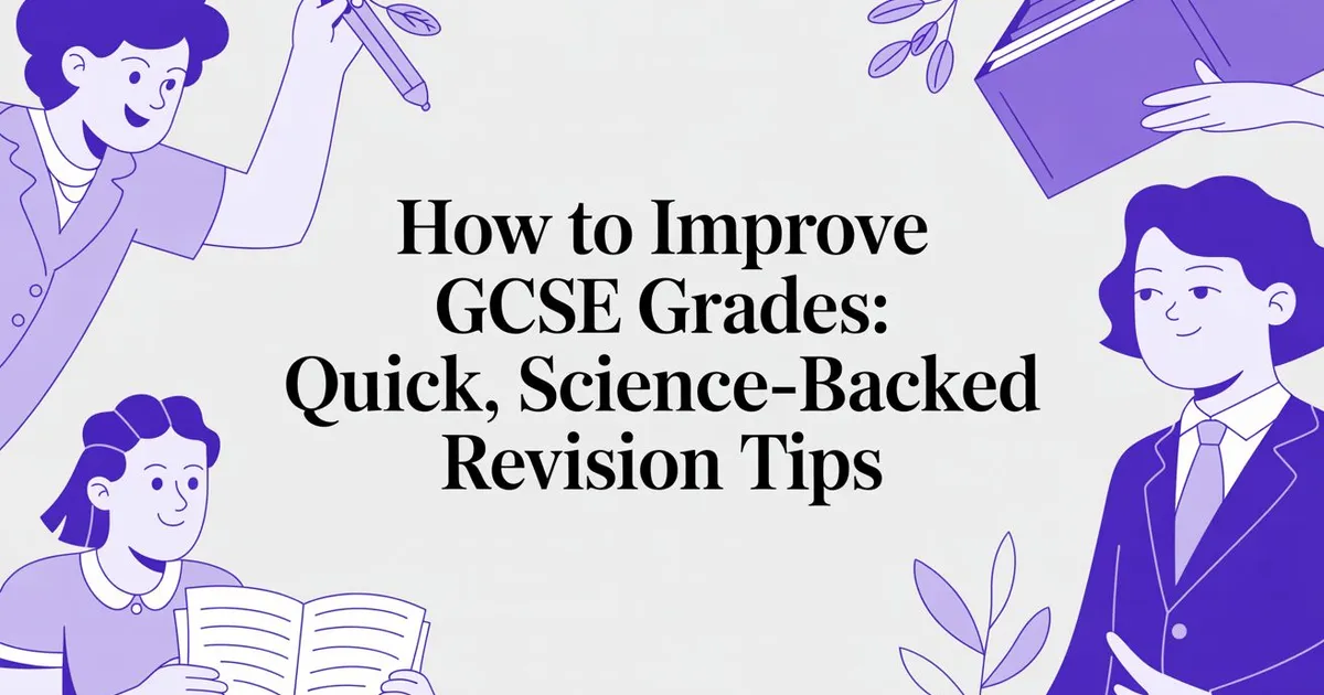 Illustration for How to Improve GCSE Grades: Quick, Science-Backed Revision Tips