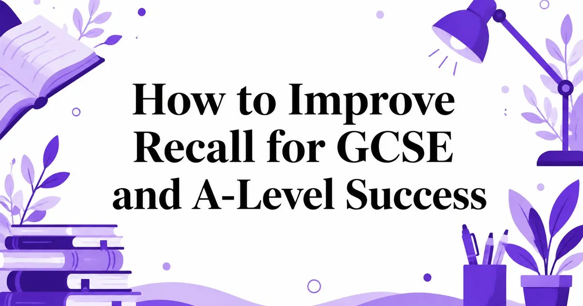Illustration for How to Improve Recall for GCSE and A-Level Success