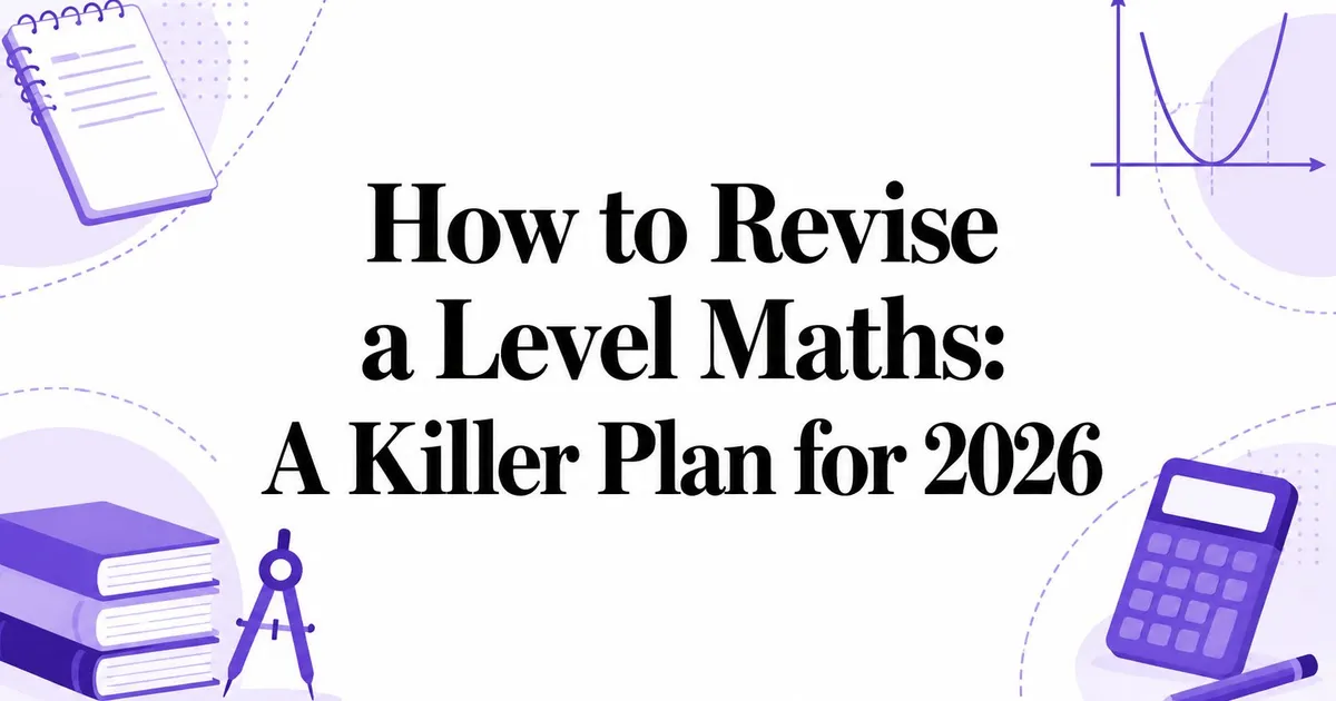 Illustration for How to Revise a Level Maths: A Killer Plan for 2026