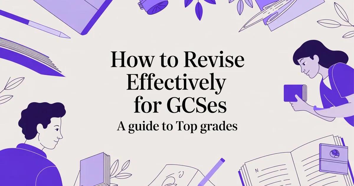 Illustration for How to Revise Effectively for GCSEs: Your Guide to Smashing the Exams