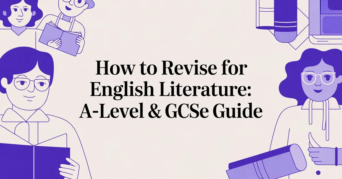 Illustration for How to Revise for English Literature: A-Level & GCSE Guide
