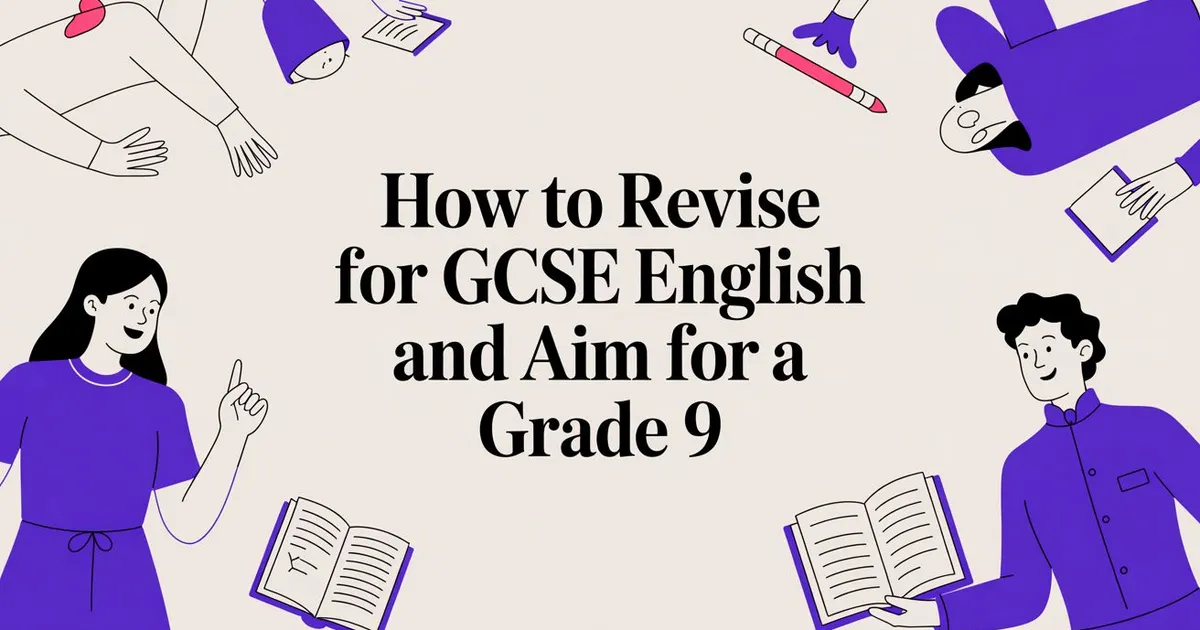 Illustration for How to Revise for GCSE English and Aim for a Grade 9
