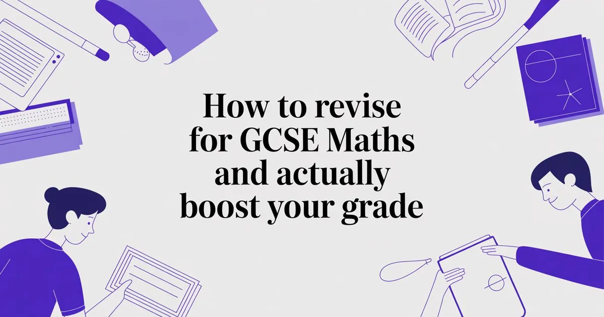 Illustration for How to Revise for GCSE Maths and Actually Boost Your Grade