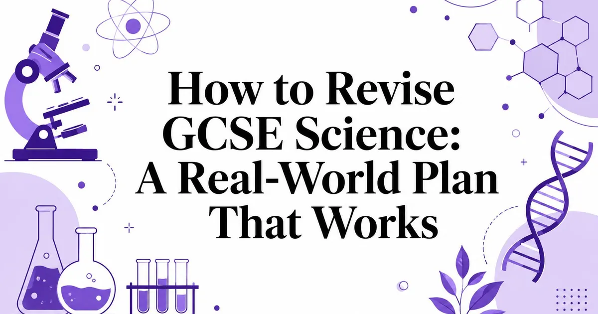 Illustration for How to Revise GCSE Science: A Real-World Plan That Works