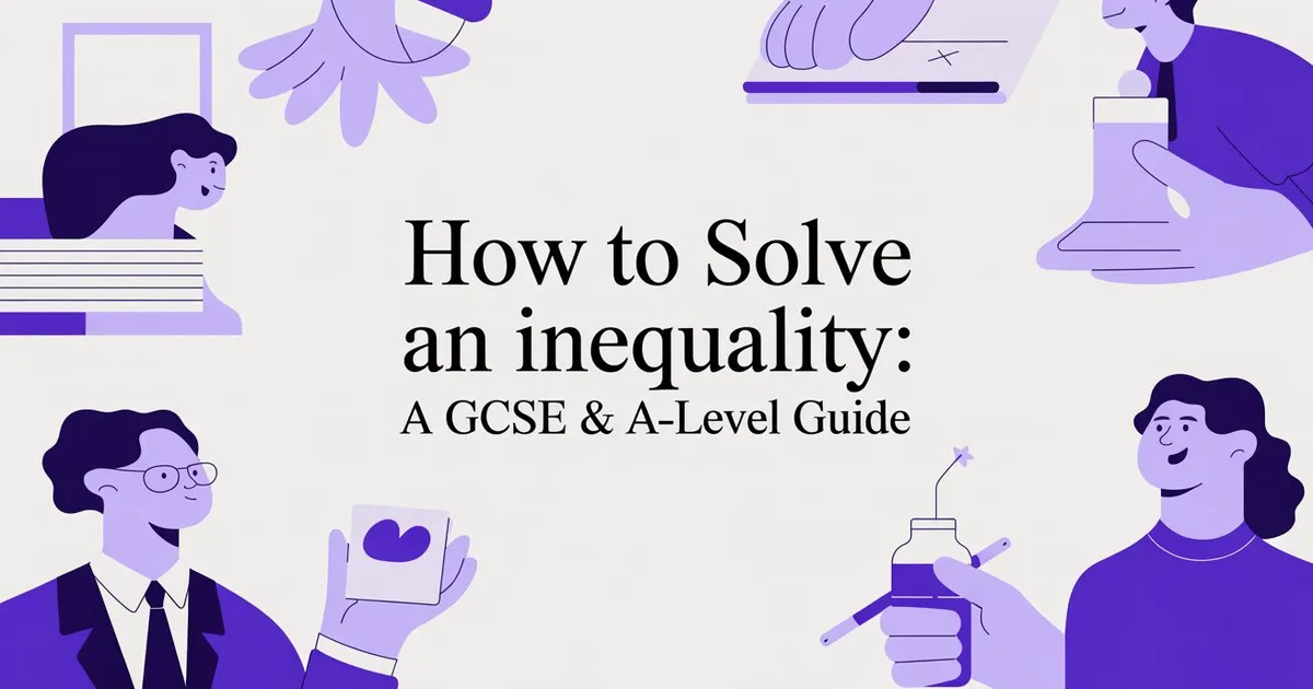 Illustration for How to Solve an Inequality: A GCSE & A-Level Guide
