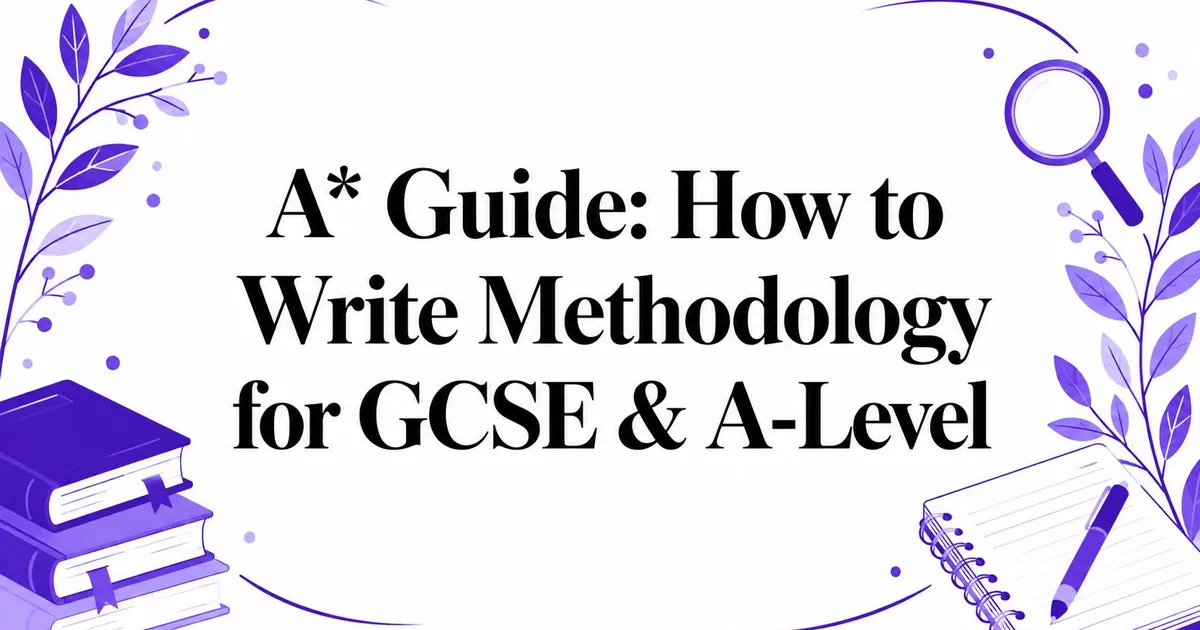 Illustration for A* Guide: How to Write Methodology for GCSE & A-Level