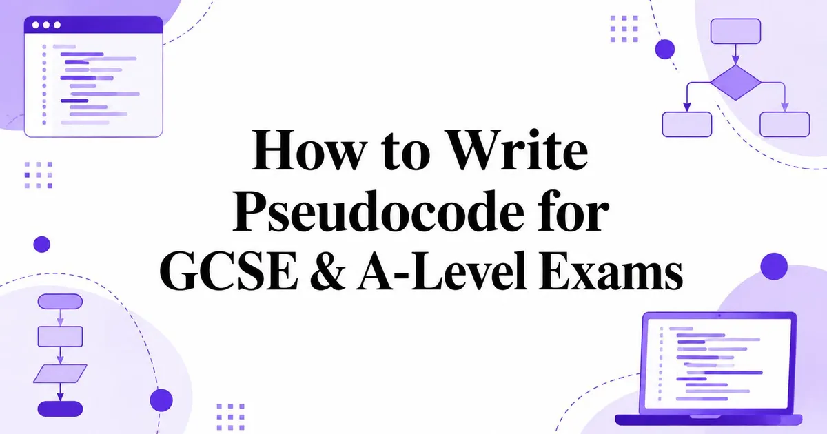 Illustration for How to Write Pseudocode for GCSE & A-Level Exams