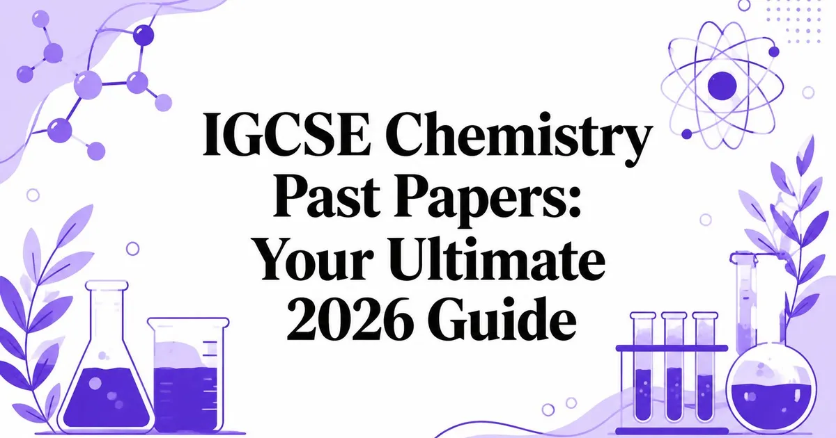 Illustration for IGCSE Chemistry Past Papers: Your Ultimate 2026 Guide
