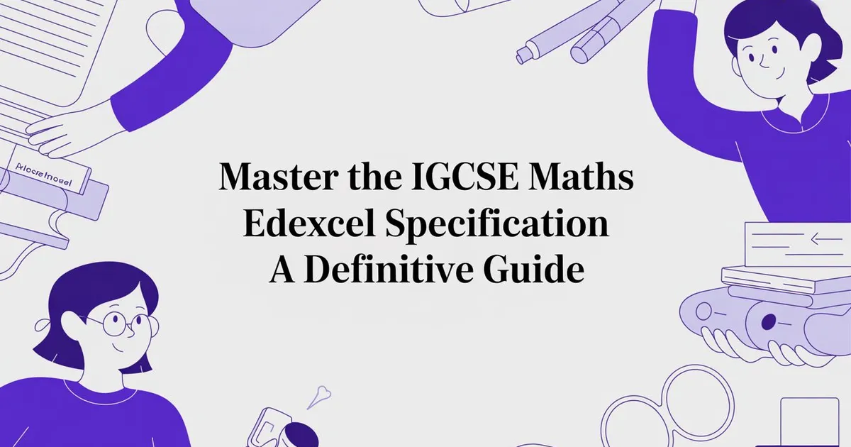 Illustration for Master the IGCSE Maths Edexcel Specification: Your Ultimate Guide