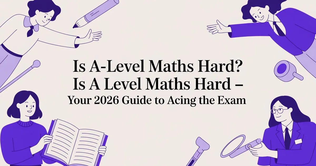 Illustration for Is A-Level Maths Hard? Your No-Nonsense Guide to Acing the Exam in 2026