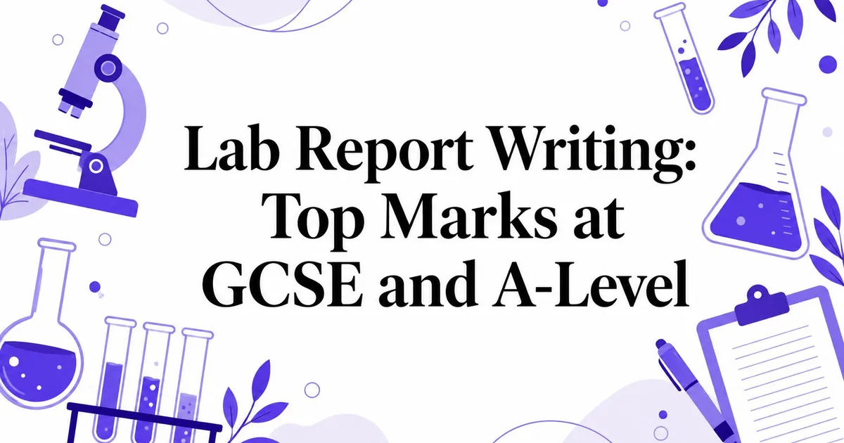 Illustration for Lab Report Writing: Top Marks at GCSE and A-Level