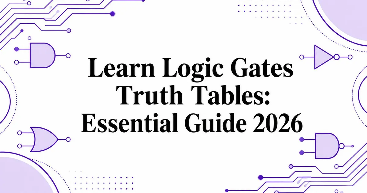 Illustration for Learn Logic Gates Truth Tables: Essential Guide 2026