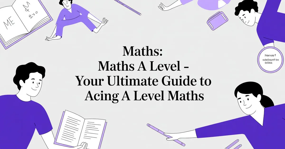 Illustration for Maths A-Level: Your Ultimate Guide to Smashing Your Exams