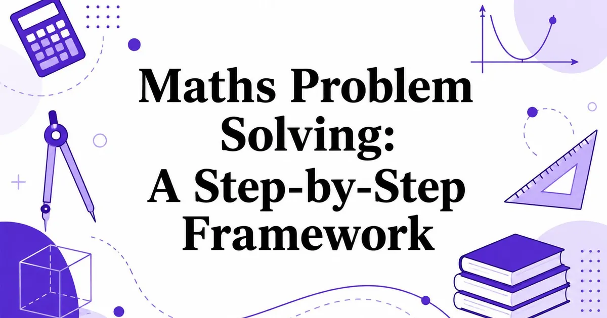 Illustration for Maths Problem Solving: A Step-by-Step Framework