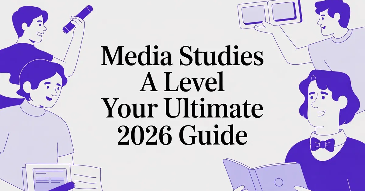 Illustration for Media Studies A Level Your Ultimate 2026 Guide