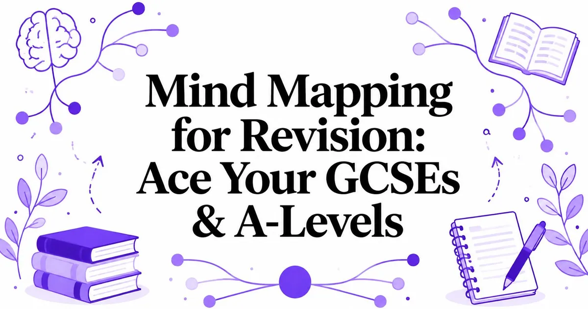 Illustration for Mind Mapping for Revision: Ace Your GCSEs & A-Levels