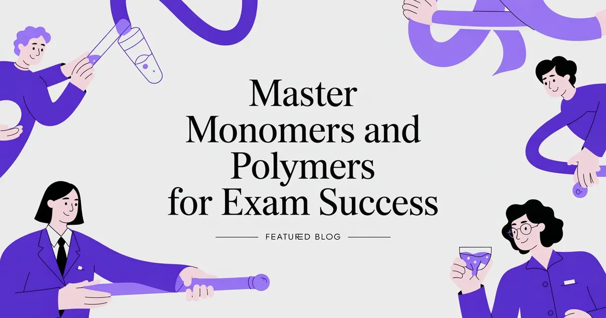 Illustration for Master Monomers And Polymers For Exam Success