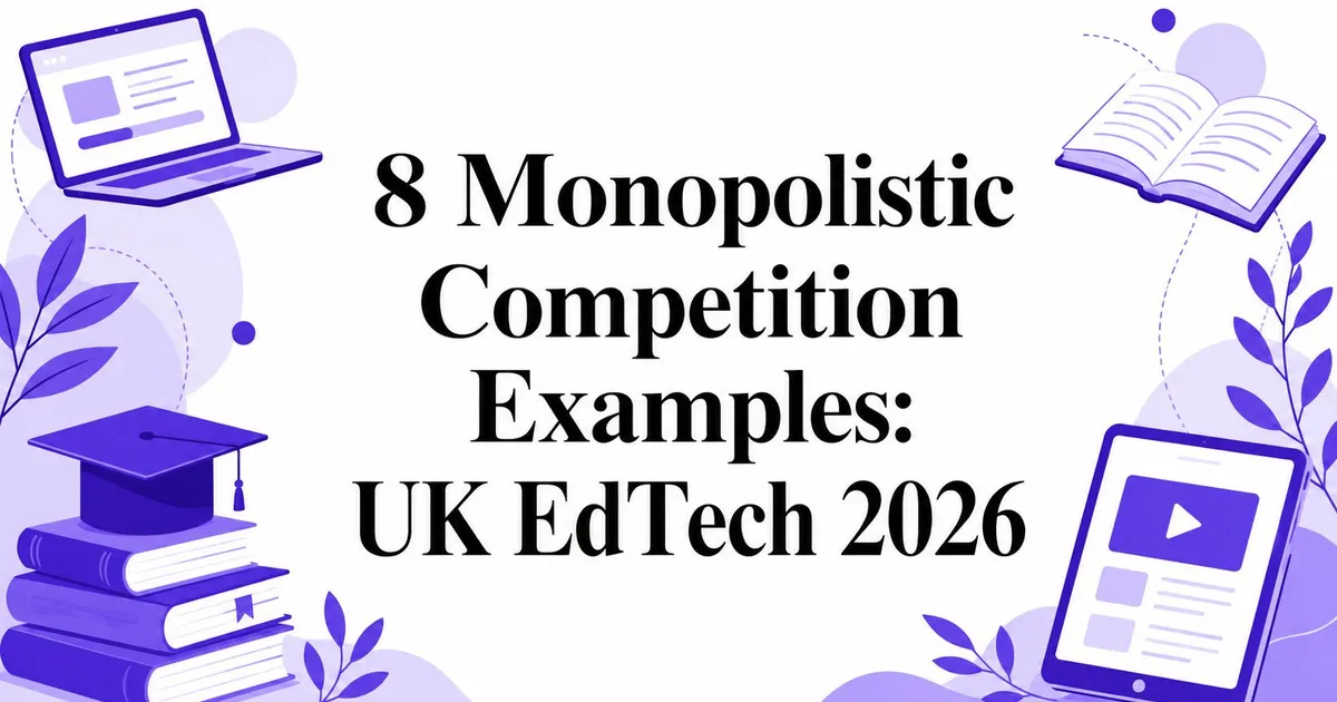 Illustration for 8 Monopolistic Competition Examples: UK EdTech 2026