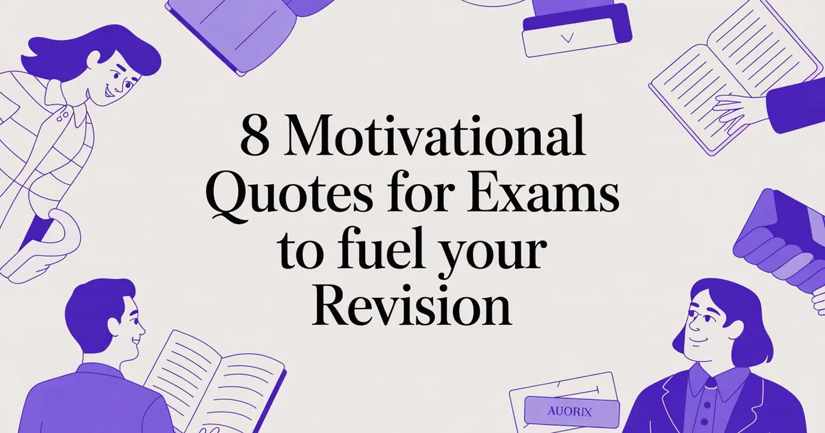 Illustration for 8 Motivational Quotes for Exams to Fuel Your Revision