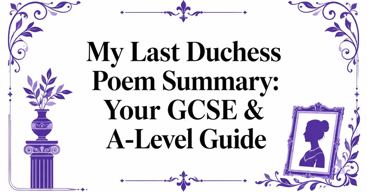 Illustration for My Last Duchess Poem Summary: Your GCSE & A-Level Guide