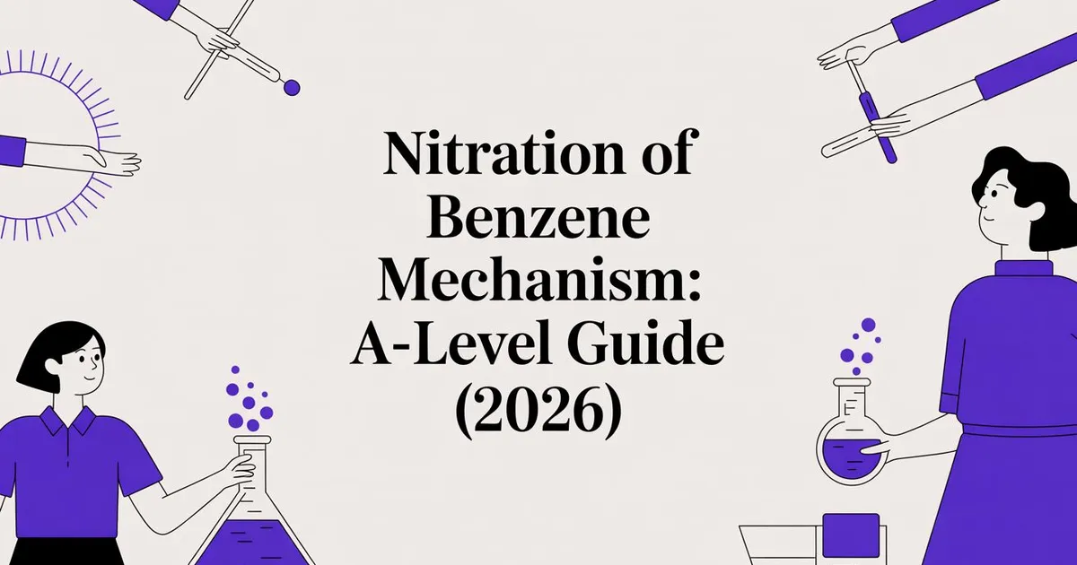 Illustration for Nitration of Benzene Mechanism: A-Level Guide (2026)