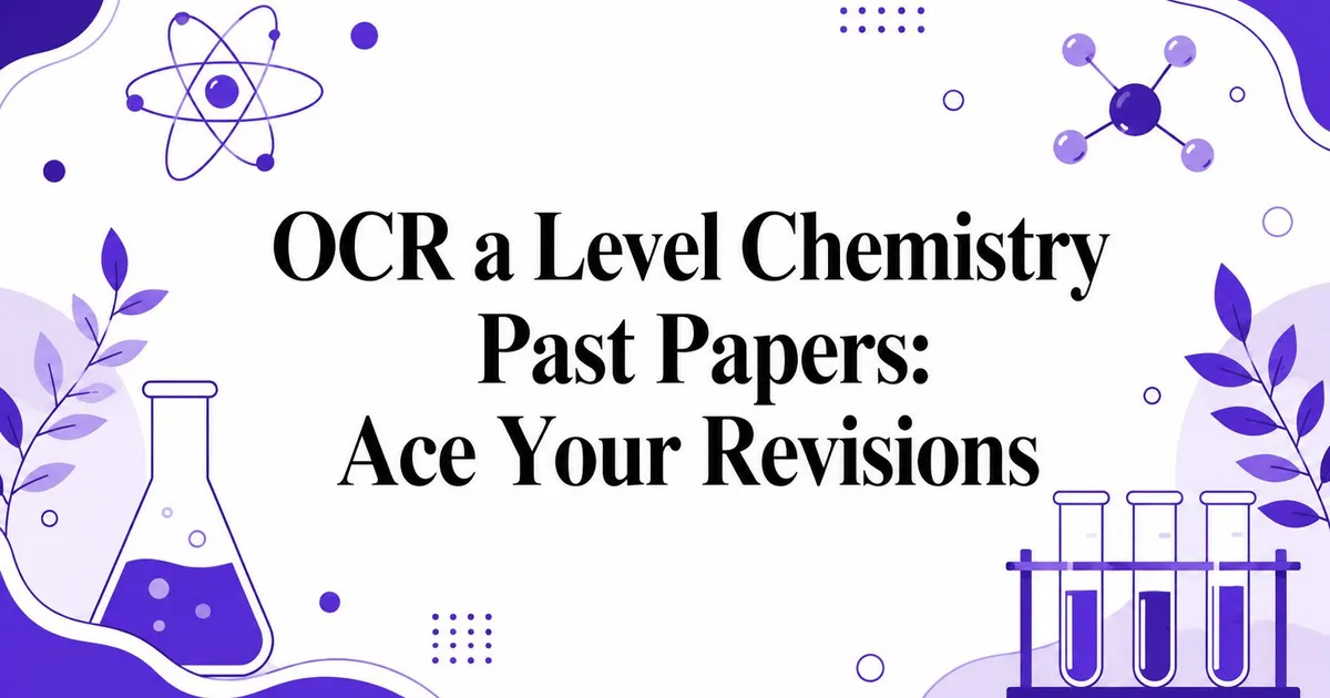 Illustration for OCR a Level Chemistry Past Papers: Ace Your Revisions