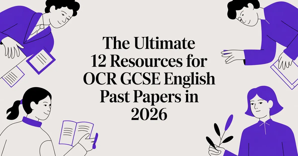 Illustration for The Ultimate 12 Resources for OCR GCSE English Past Papers in 2026
