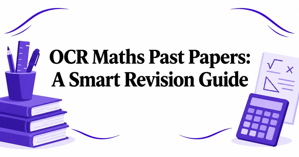 Illustration for OCR Maths Past Papers: A Smart Revision Guide