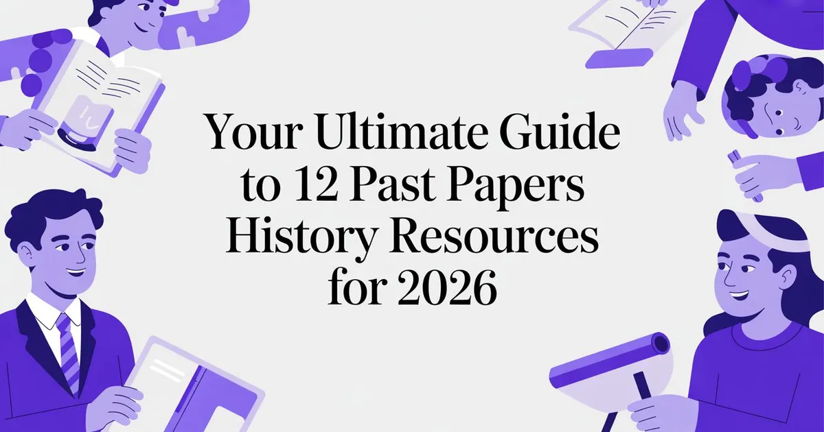 Illustration for Your Ultimate Guide to 12 Past Papers History Resources for 2026