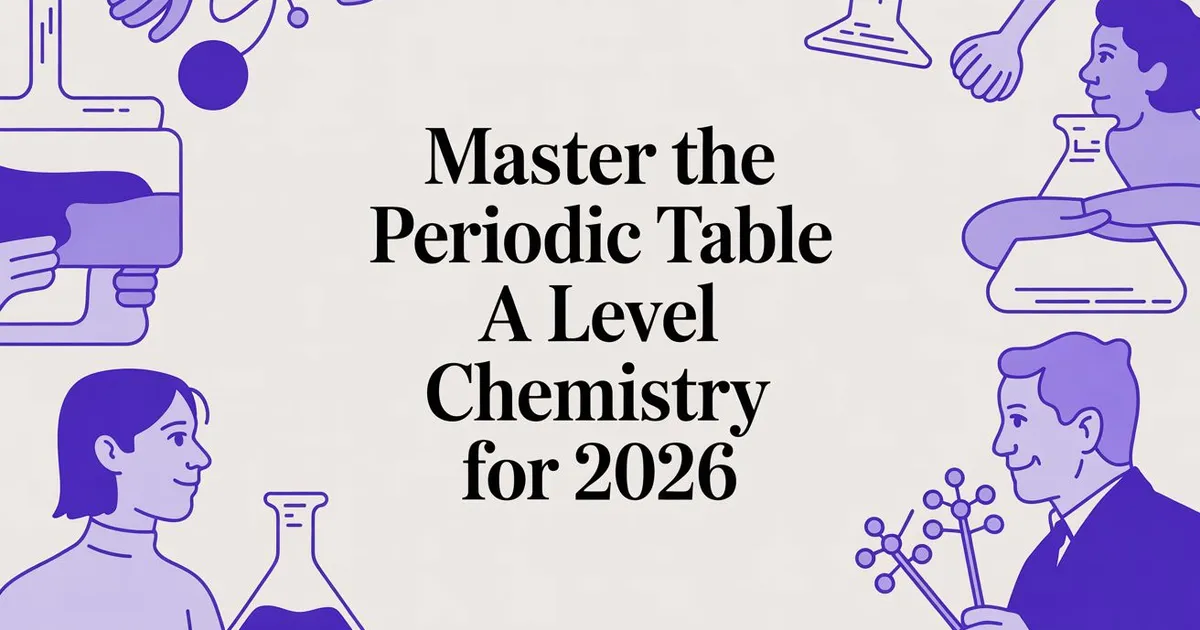 Illustration for Master the Periodic Table A Level Chemistry for 2026
