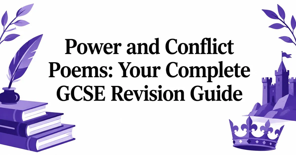 Illustration for Power and Conflict Poems: Your Complete GCSE Revision Guide
