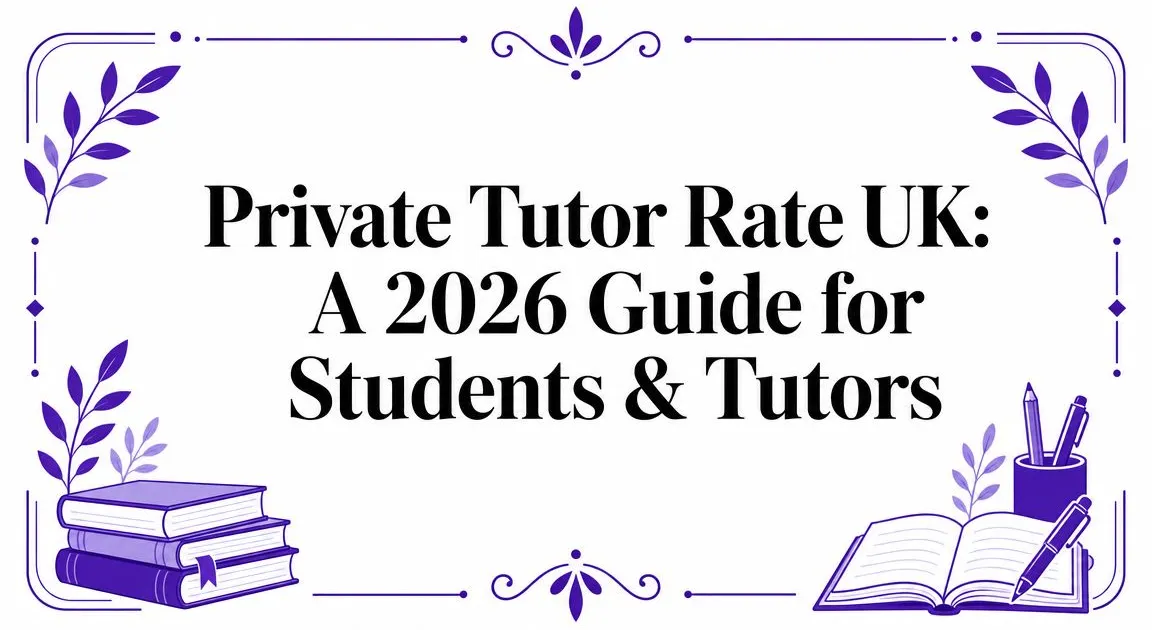 Illustration for Private Tutor Rate UK: A 2026 Guide for Students & Tutors