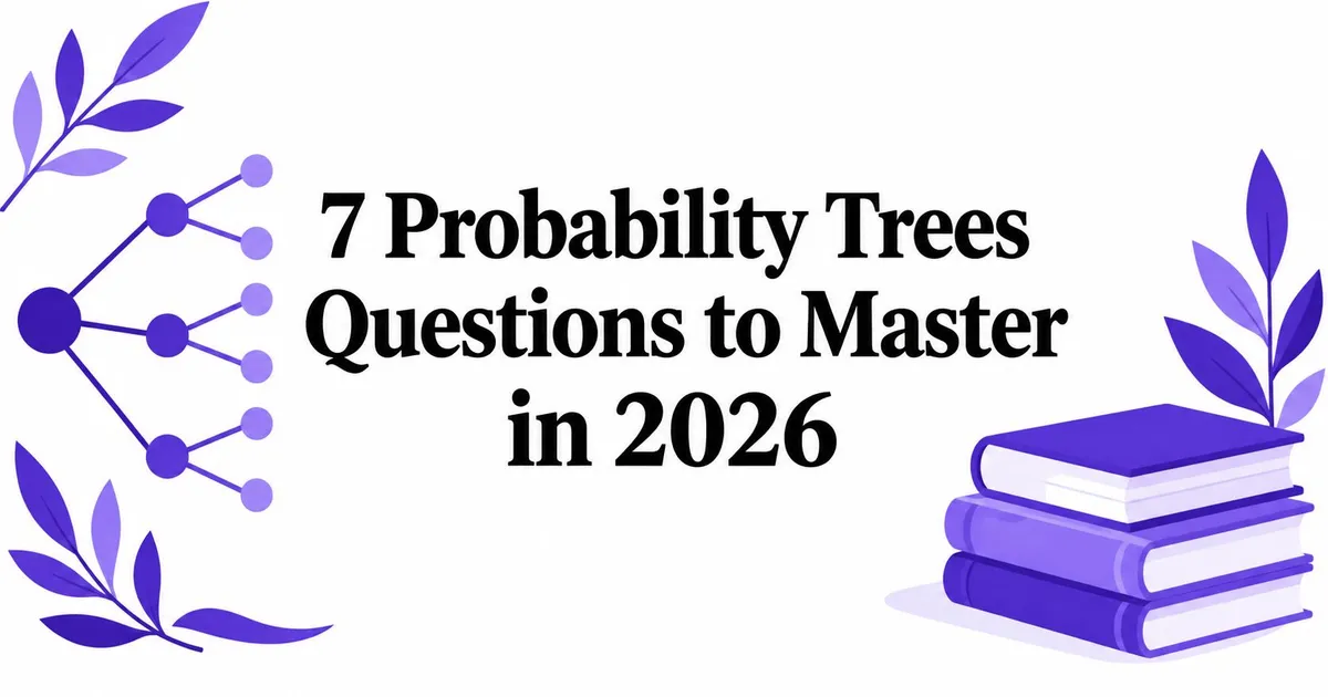Illustration for 7 Probability Trees Questions to Master in 2026