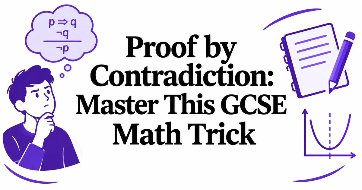 Illustration for Proof by Contradiction: Master This GCSE Math Trick