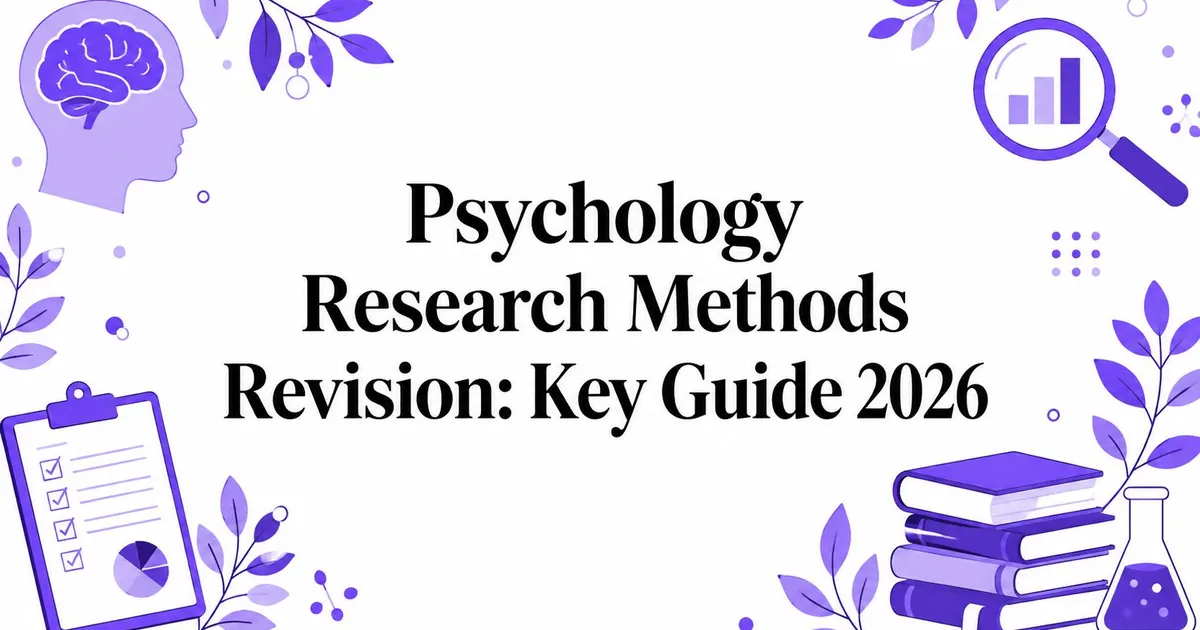 Illustration for Psychology Research Methods Revision: Key Guide 2026