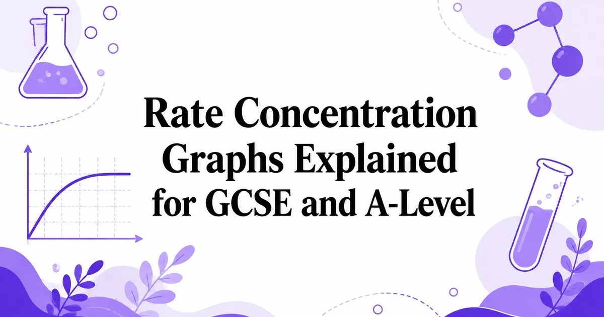 Illustration for Rate Concentration Graphs Explained for GCSE and A-Level
