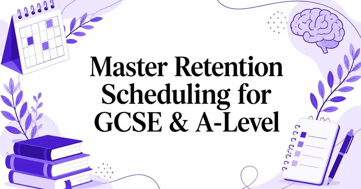 Illustration for Master Retention Scheduling for GCSE & A-Level