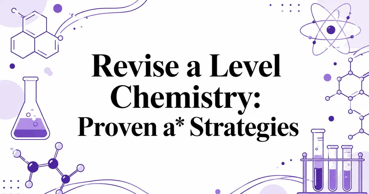 Illustration for Revise a Level Chemistry: Proven a* Strategies