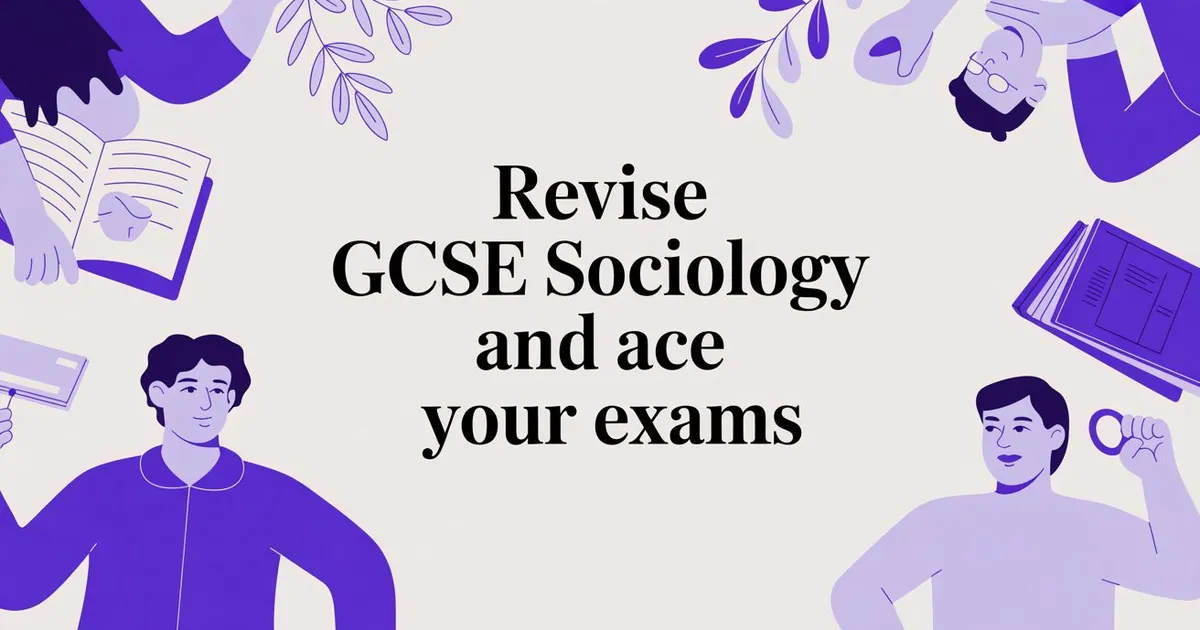 Illustration for How to Revise GCSE Sociology and Actually Ace Your Exams