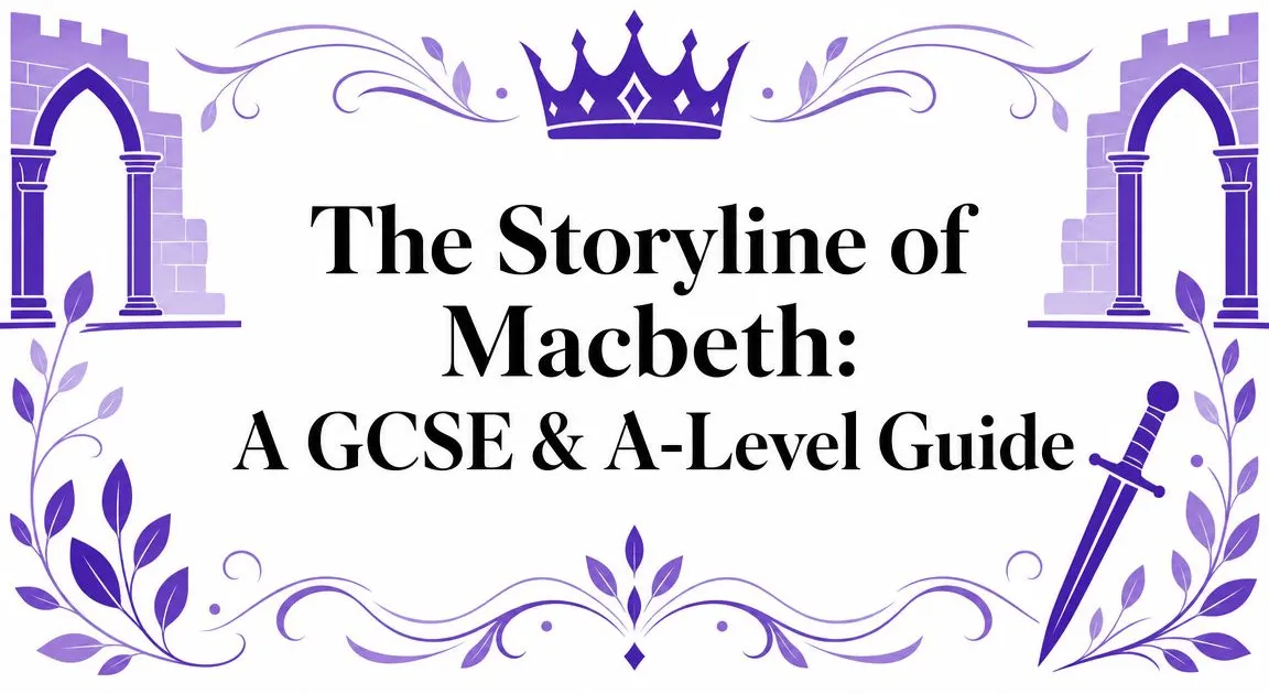 Illustration for The Storyline of Macbeth: A GCSE & A-Level Guide