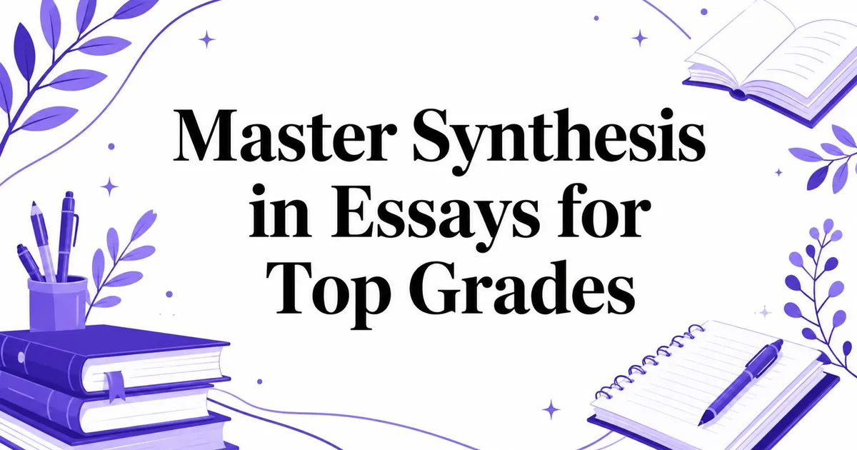 Illustration for Master Synthesis in Essays for Top Grades