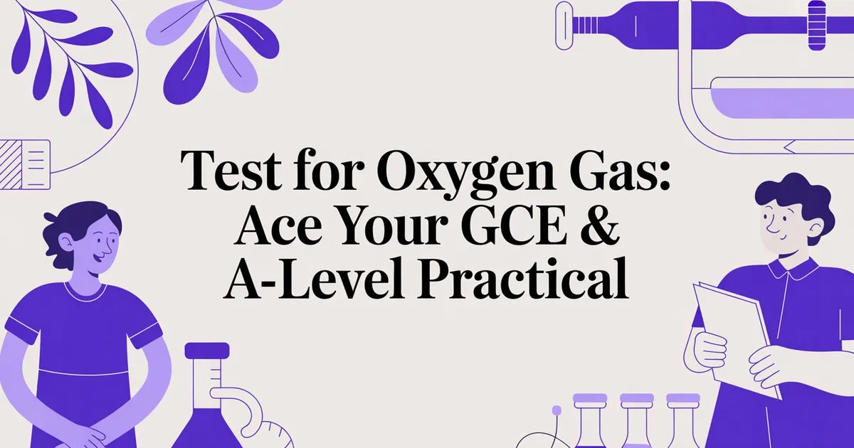 Illustration for Test for Oxygen Gas: Ace Your GCSE & A-Level Practical