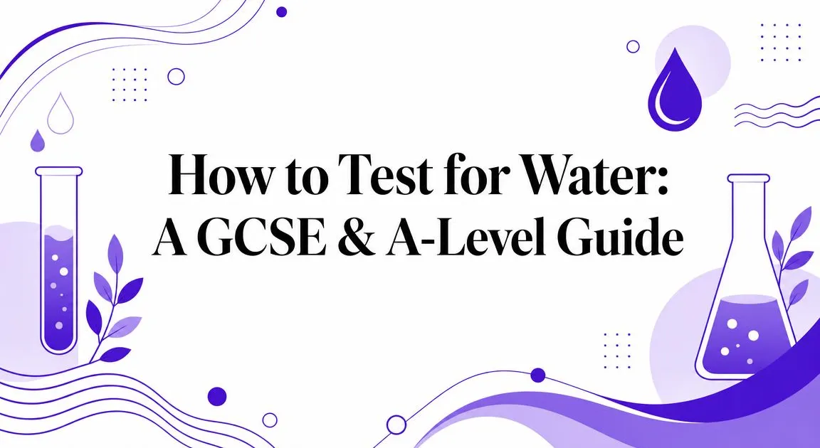 Illustration for How to Test for Water: A GCSE & A-Level Guide