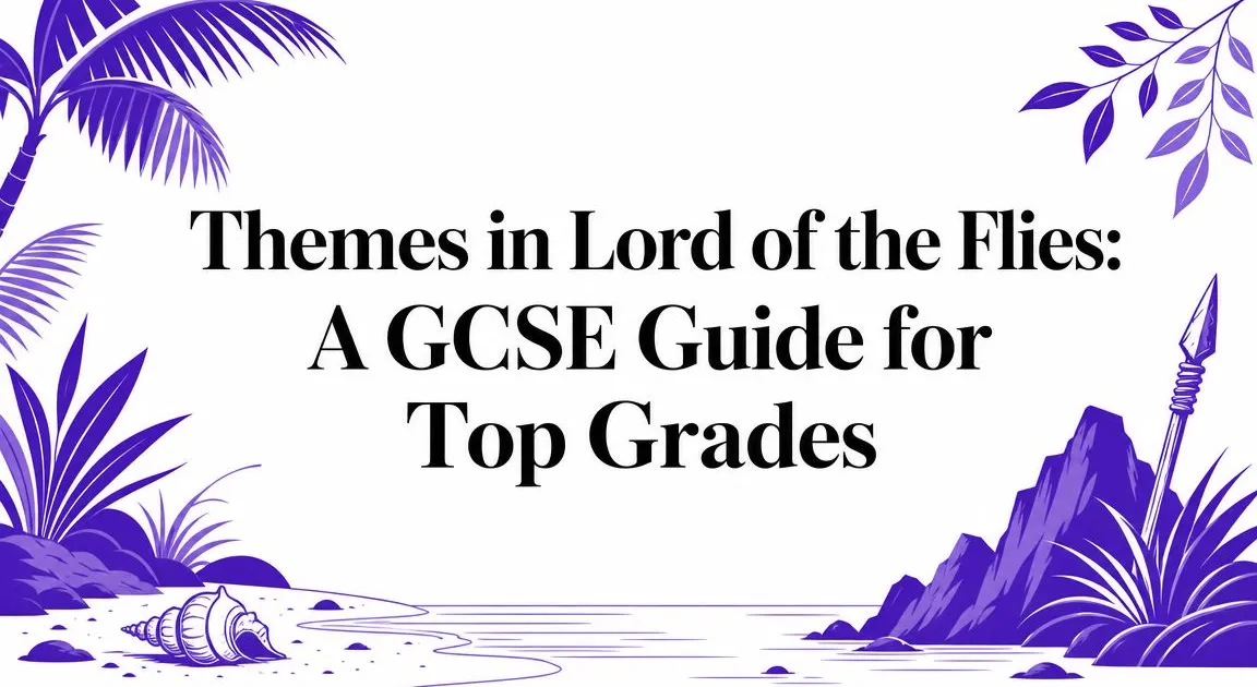 Illustration for Themes in Lord of the Flies: A GCSE Guide for Top Grades