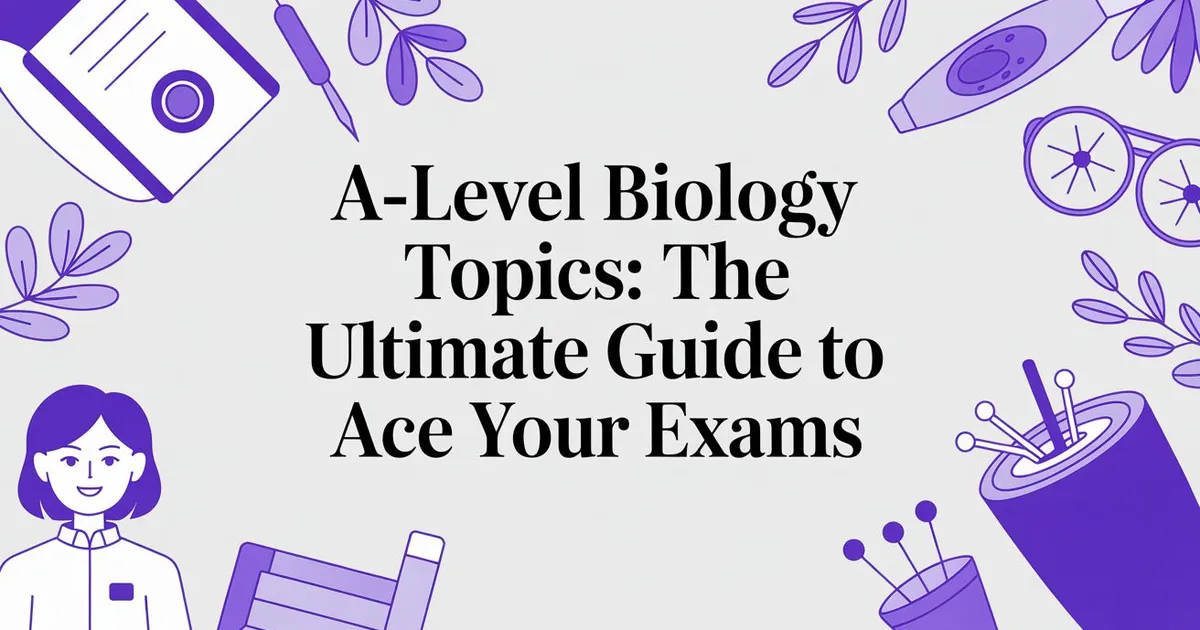 Illustration for A-Level Biology Topics: The Ultimate Guide to Ace Your Exams