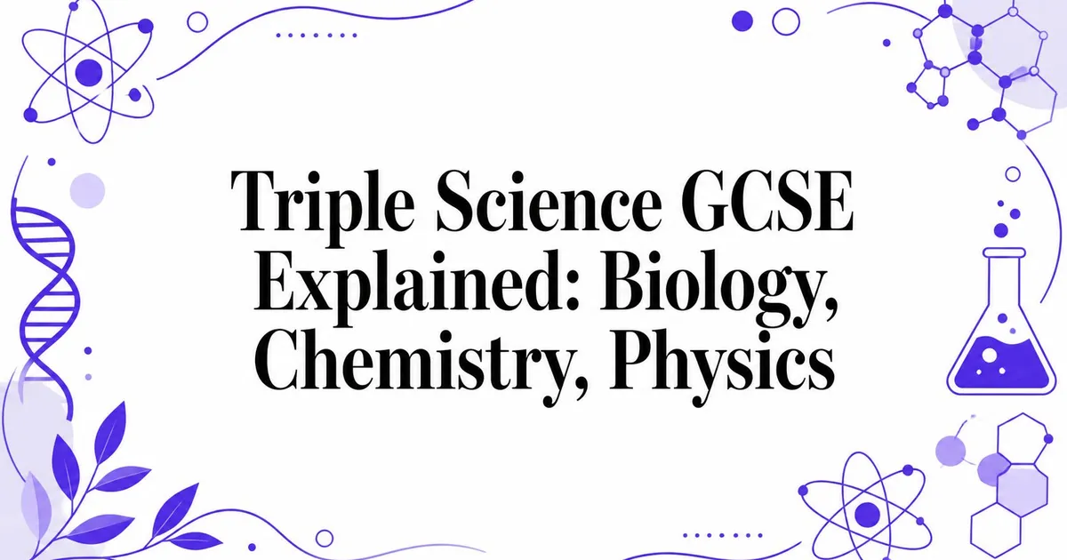 Illustration for Triple Science GCSE Explained: Biology, Chemistry, Physics