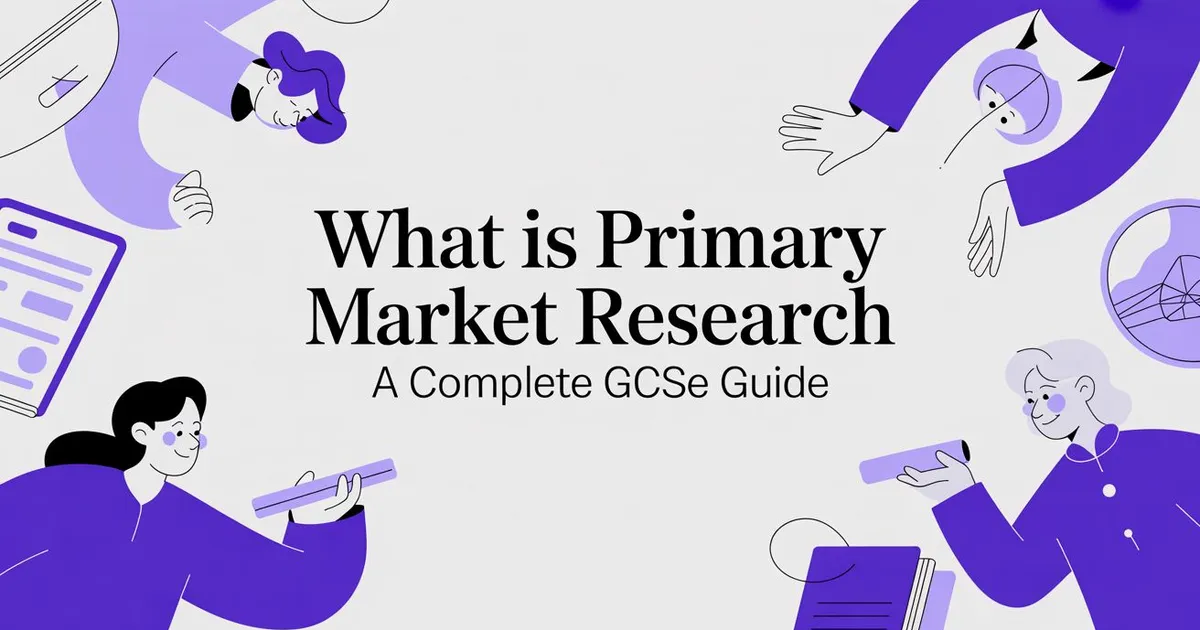 Illustration for What Is Primary Market Research? A No-Nonsense Guide for GCSE & A-Level